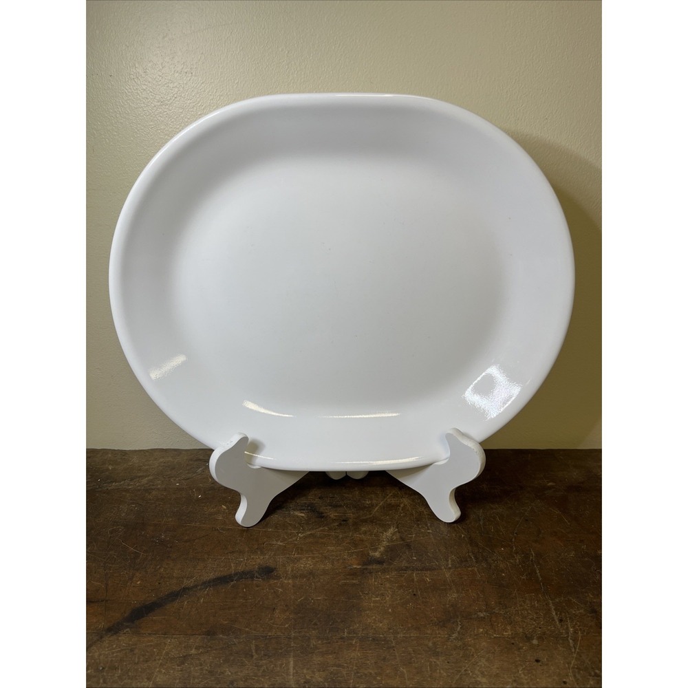 Corelle Corning WINTER FROST WHITE Oval Serving Platter  12.25" x 10"